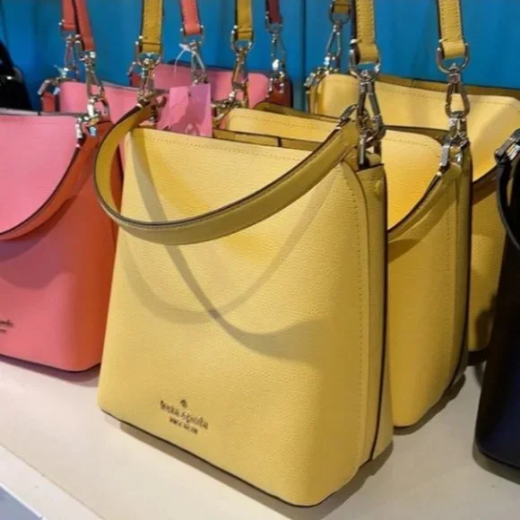 Kate Spade Darcy Small Bucket Bag Daybreak Yellow - Picture 1 of 16